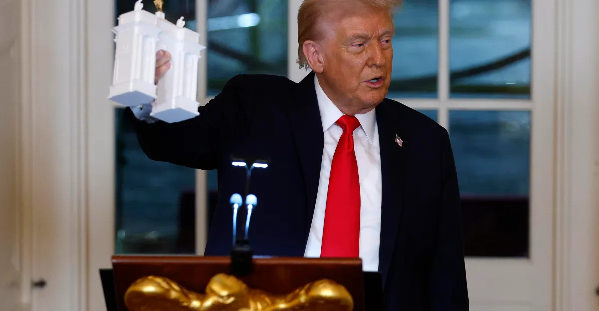 El arco triunfal de Trump de 250 pies es aprobado por una comisión clave