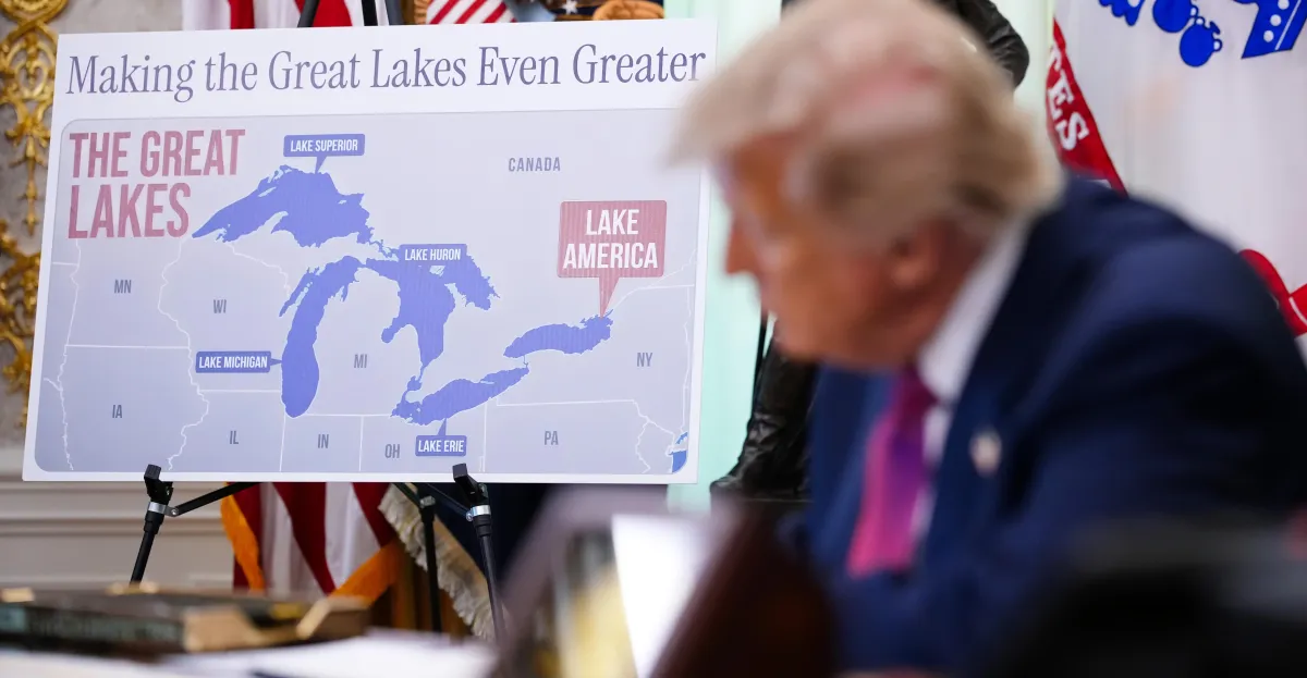 Guerra comercial entre Estados Unidos y Canadá: Trump cambia el nombre del lago Ontario a “Lago América”